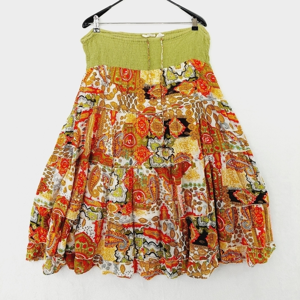 Allison Brittney Bohemian Floral Convertible Sleeveless Dress P1387
